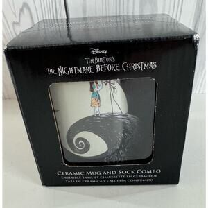 New Disney Tim Burton's The Nightmare Before Christmas Mug & 2 Pair Socks